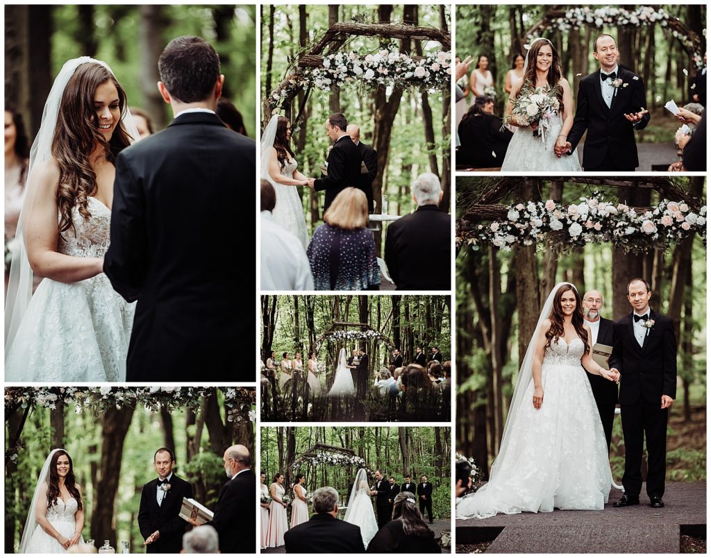 Wooded ceremony location