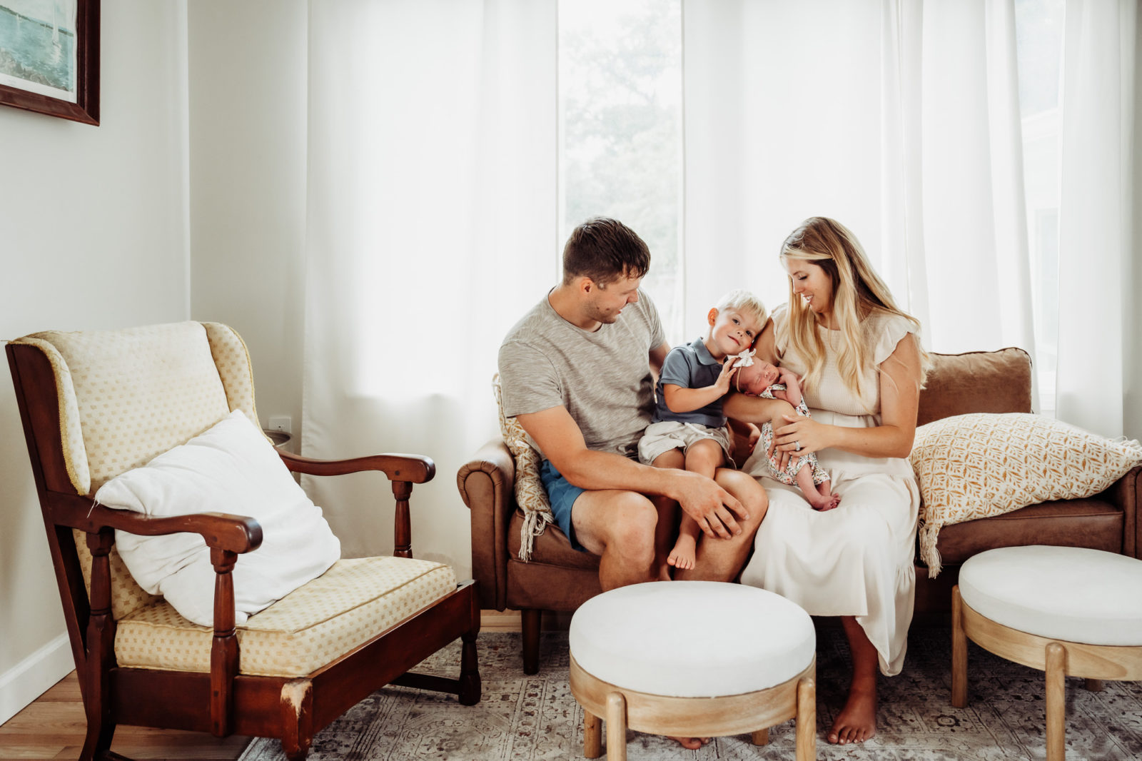 In Home Newborn Session Rowen + Eden Photography