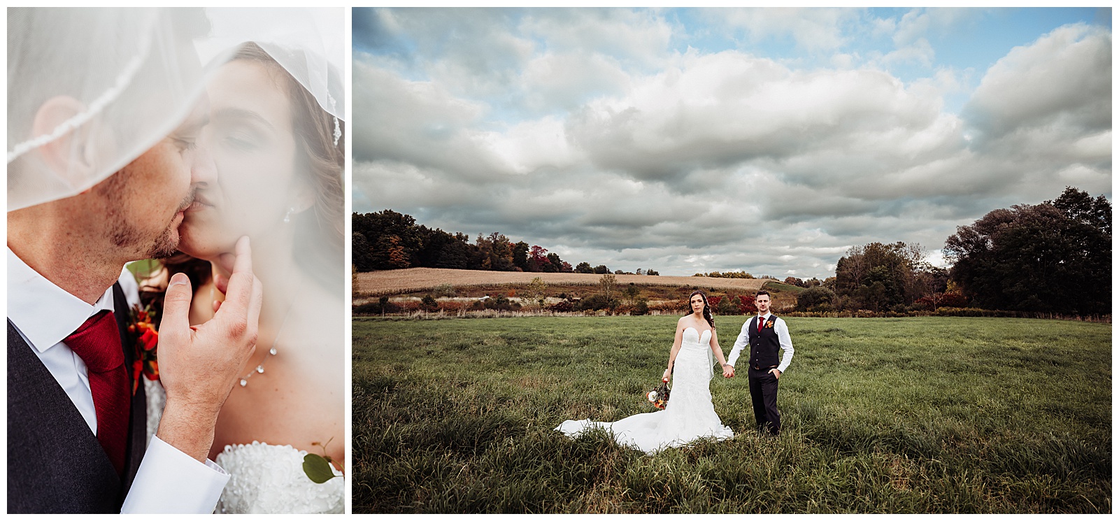 Fall Bride + Groom Portraits in Chautauqua County NY