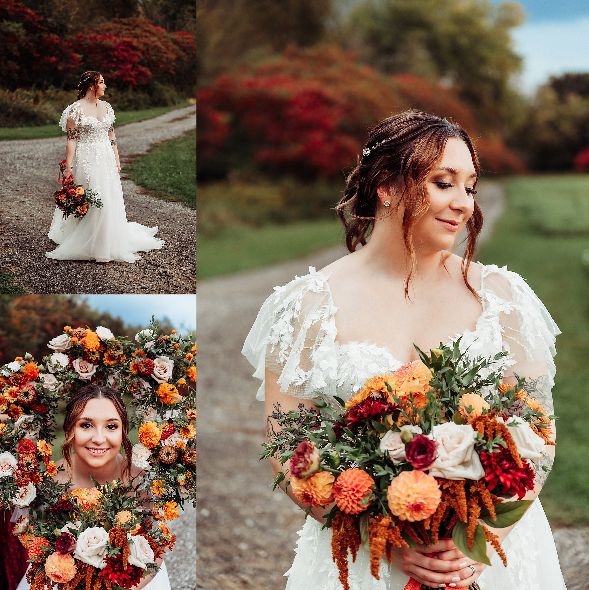Fall jewel tone florals by Beyond the Barnyard Flower Co.