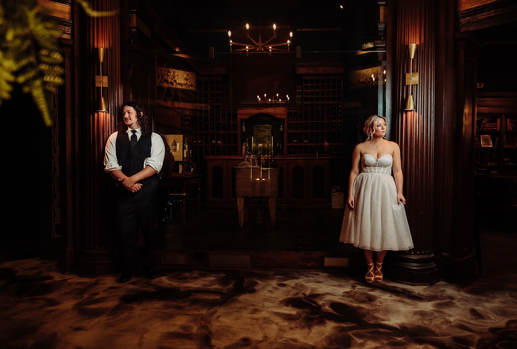 Bride + Groom moody portrait Olean, NY