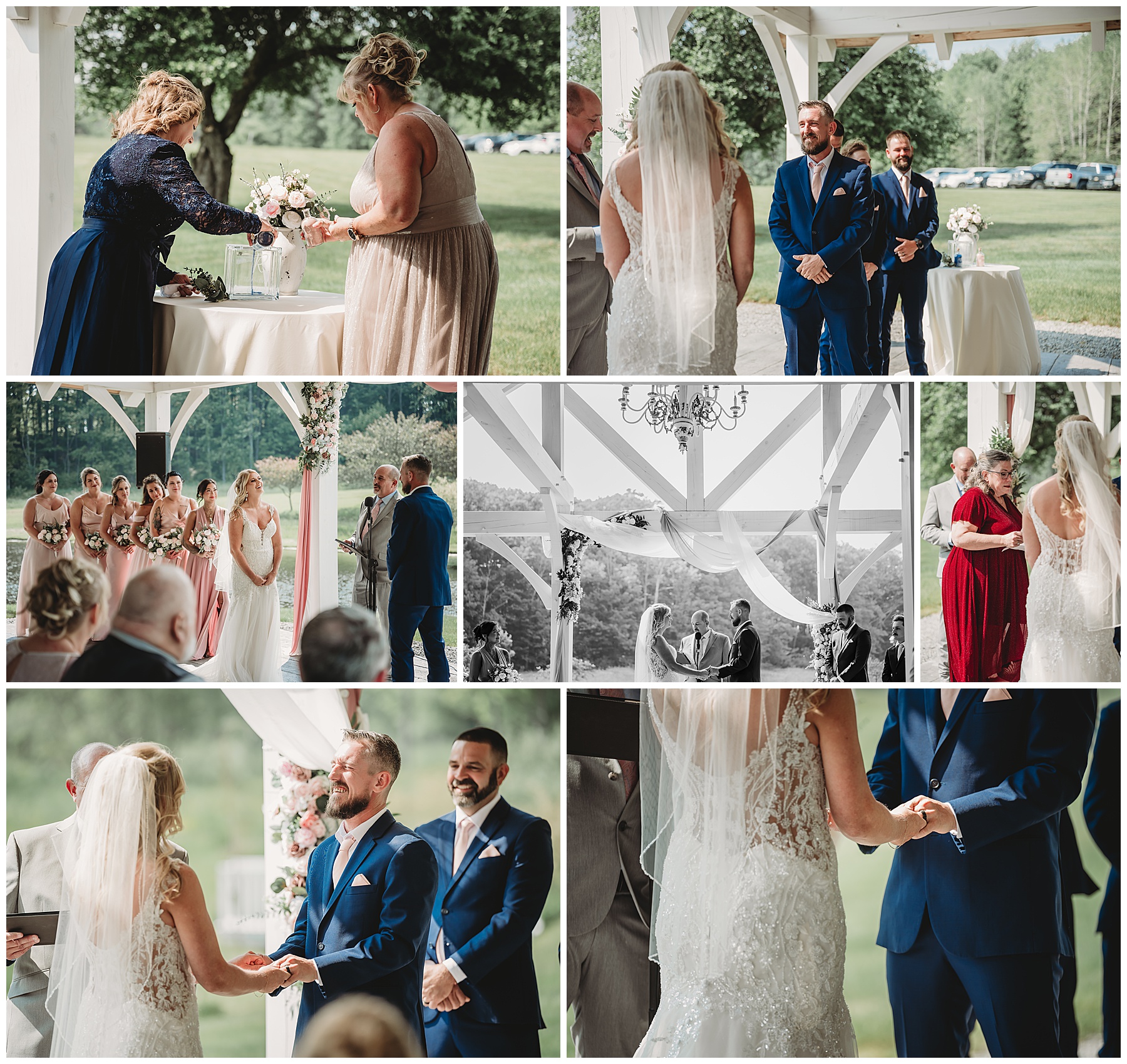 Ceremony at the Morning Glory Inn Pavilion
