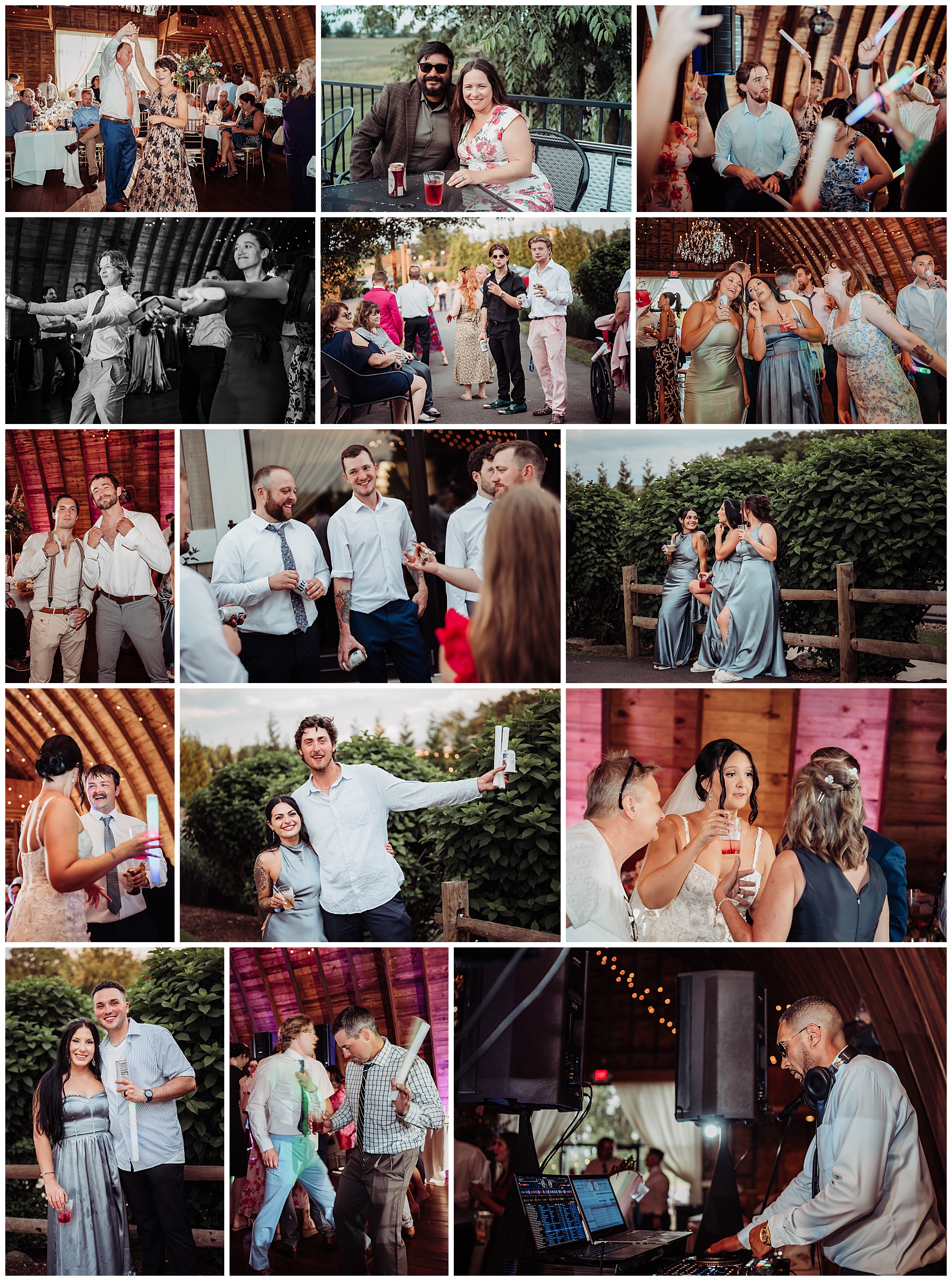 Reception photos at Irons Mill Wedding