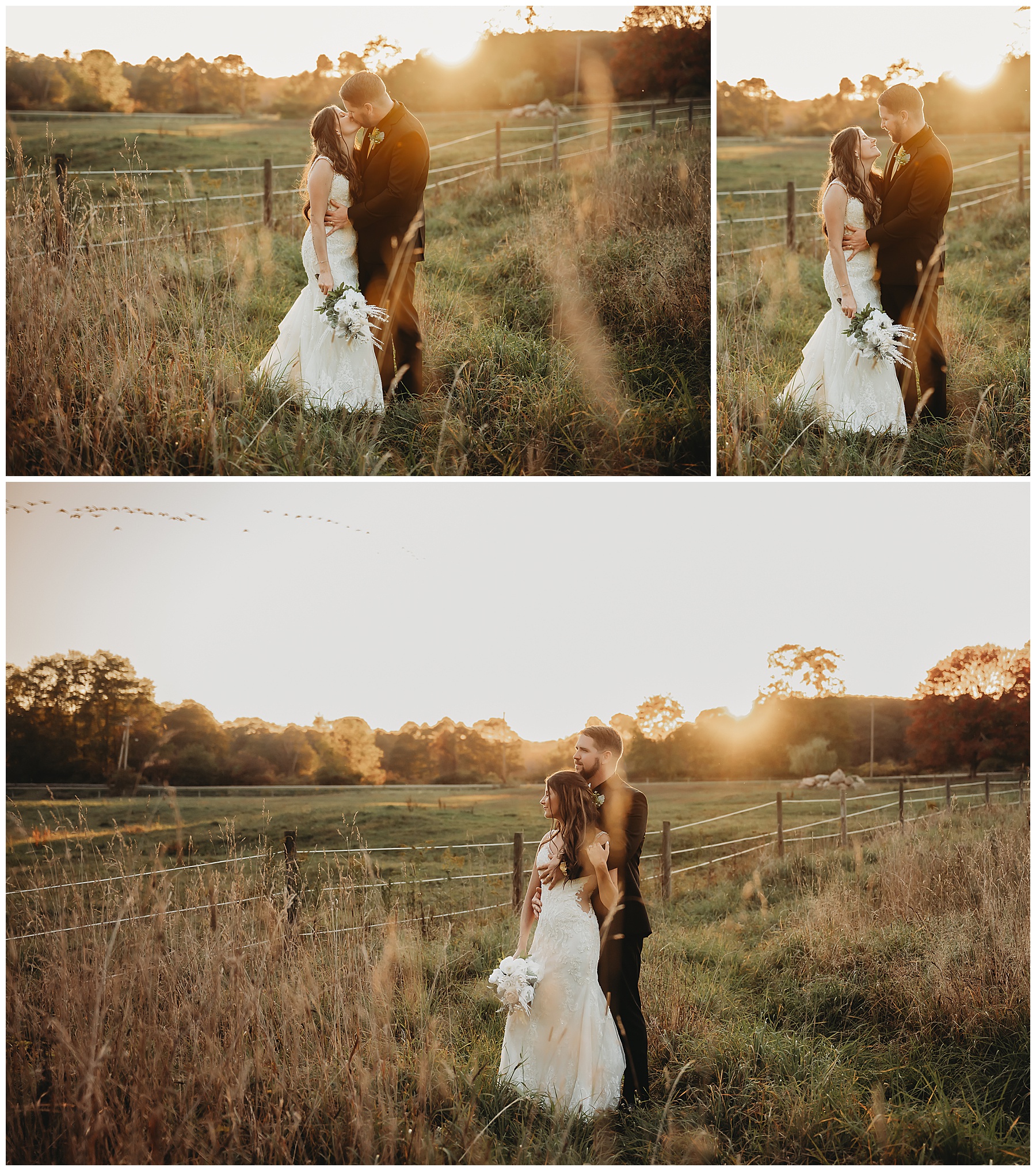 Sunset portraits at CHQ Barn