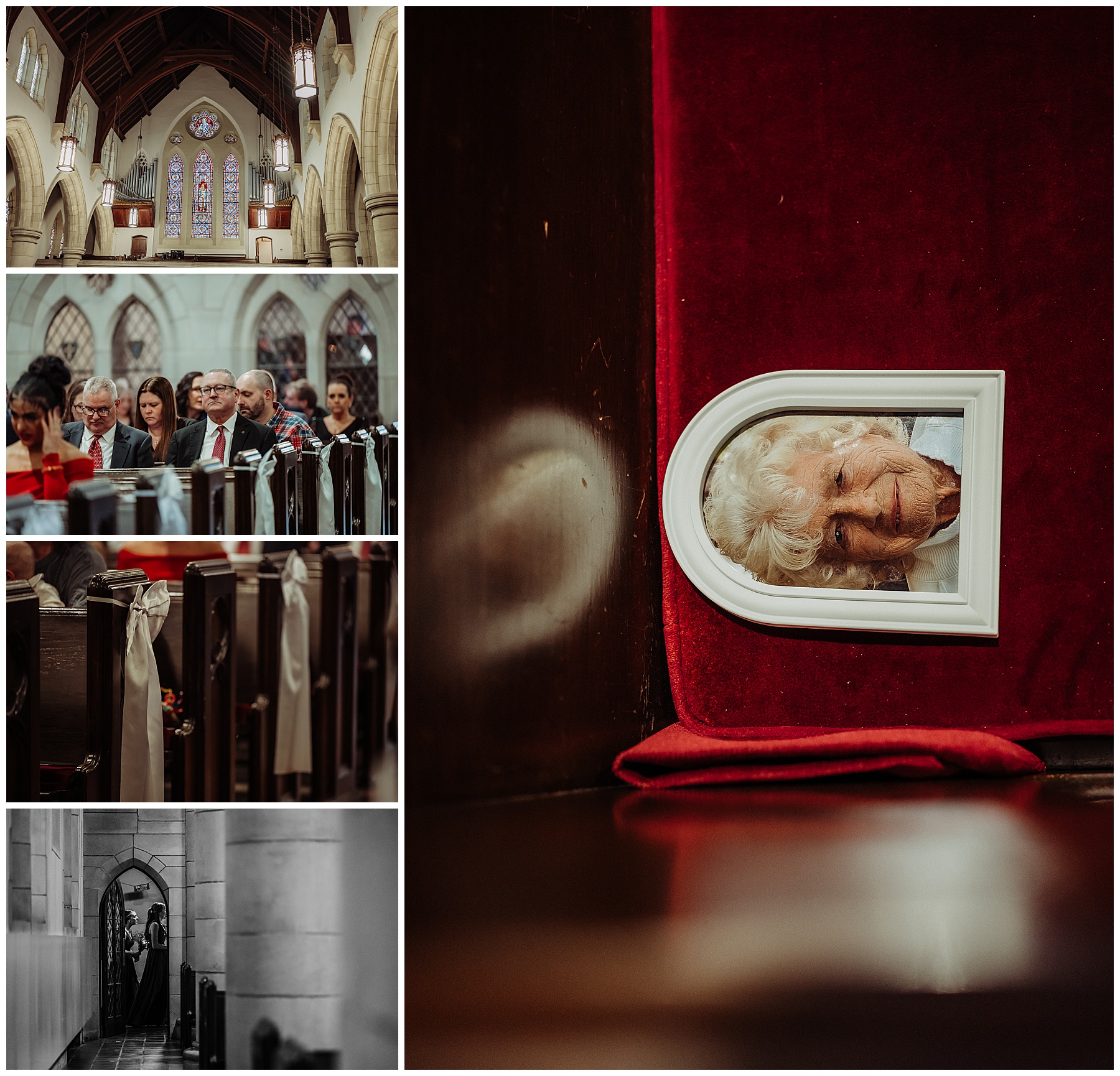 PA Winter Wedding Church Ceremony