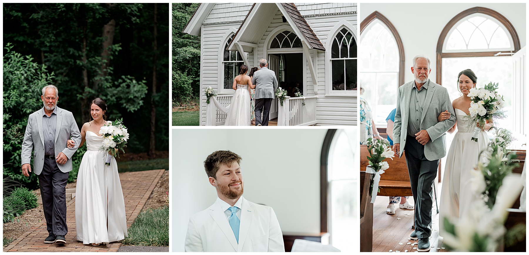 The Bride's entrance at the Chapel