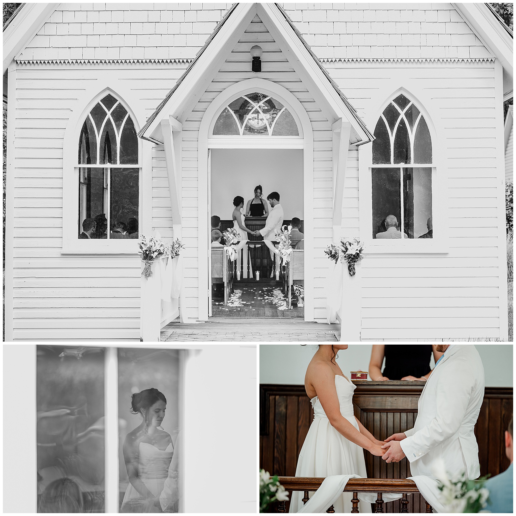 The ceremony at Dorsey Chapel
