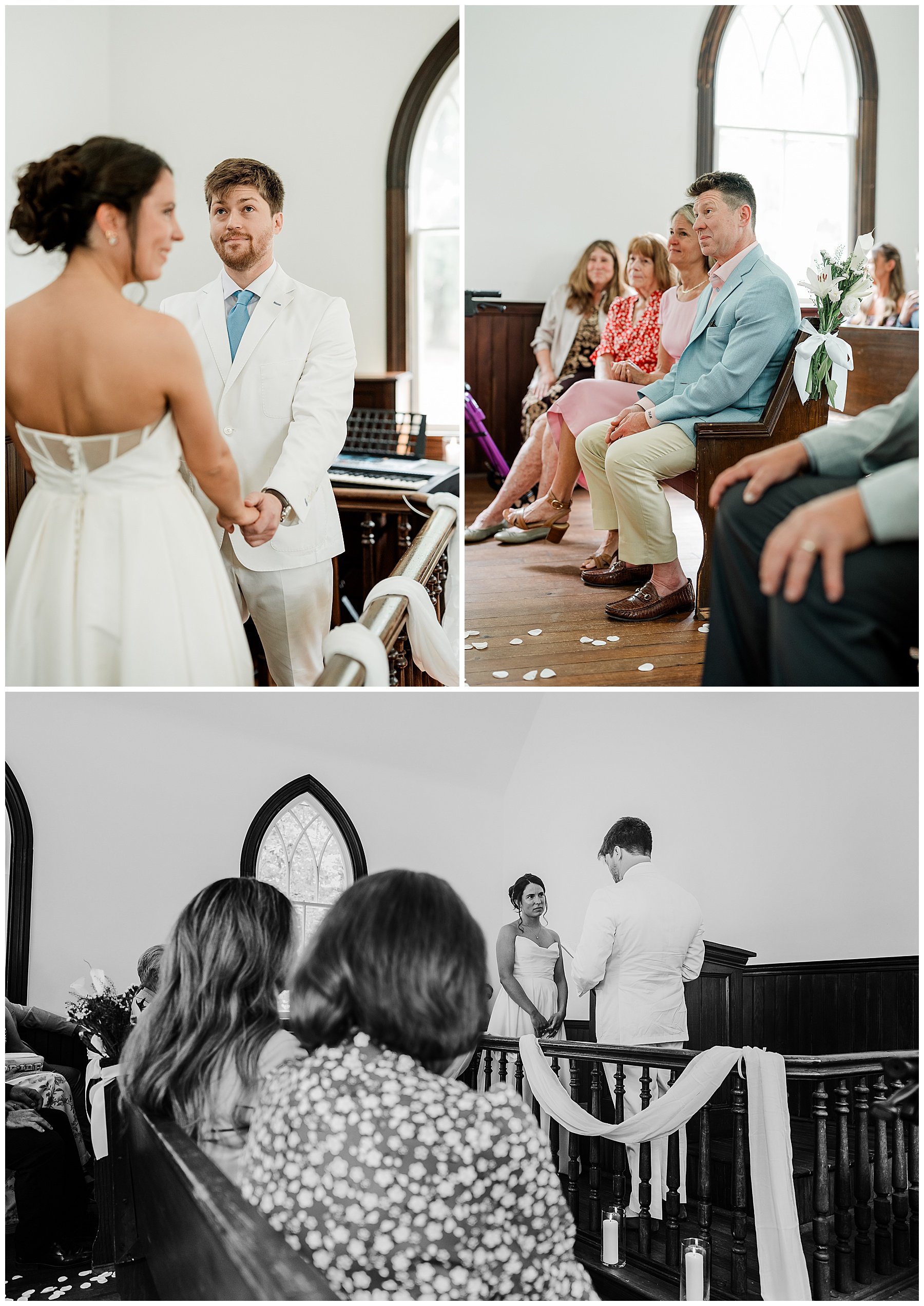 Tender moments at the ceremony