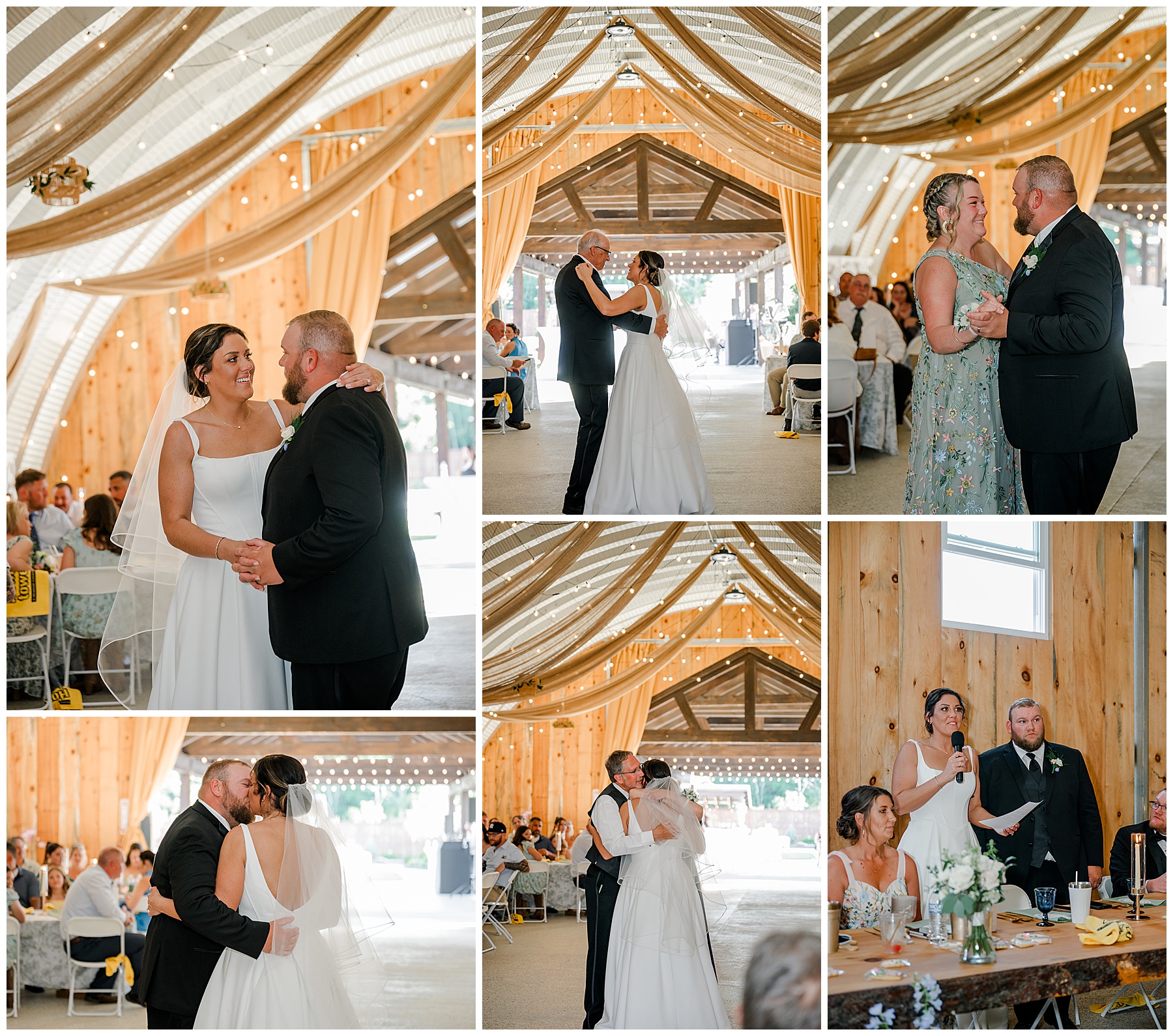 Special dances at the reception.
