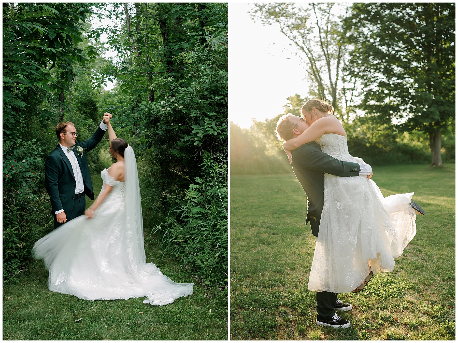 Sunset Photos at NY Wedding