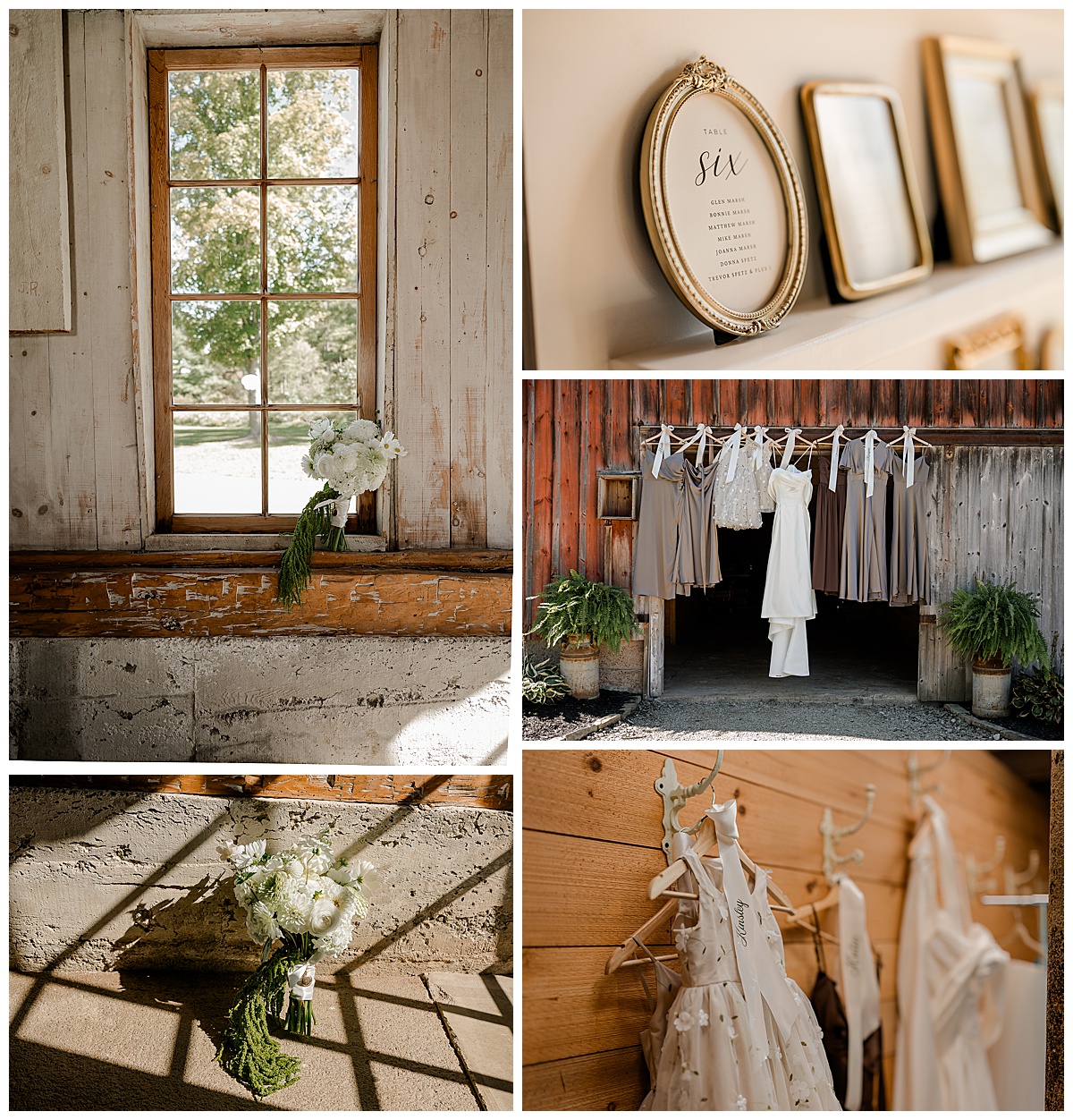 Wedding Details for Ivory Acres Wedding